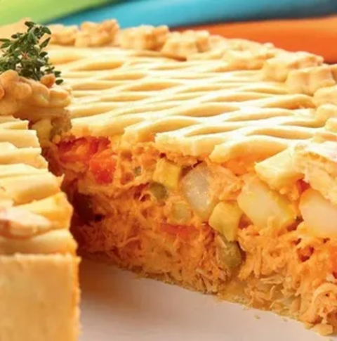 Torta Salgada de Frango e Abobrinha