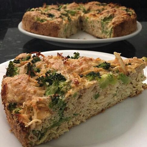 Torta Salgada de Frango e Brócolis